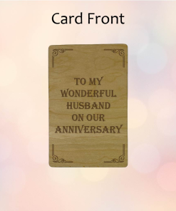 Alternative view of To My Wonderful Husband (Cherrywood)