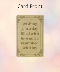 Alternative view of Wishing you a day filled with happiness (Birchwood)