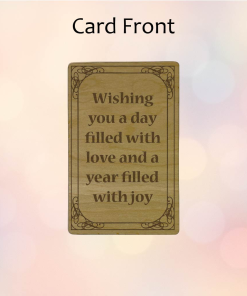 Alternative view of Wishing you a day filled with happiness (Cherrywood)