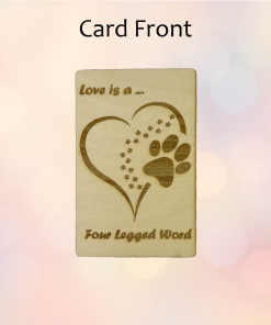 Alternative view of Love is a four-legged word (Birchwood)