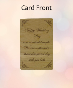 Alternative view of Happy Wedding Day (Cherrywood)